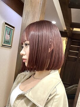 ララ(LALA) タッセルボブ×レッドカラー