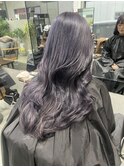 レイヤーカット×ラベンダーグレージュ