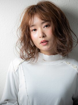 モッズヘア 上尾西口店(mod's hair) ミルクティーカラーゆるふわエアリーミディアムu上尾20代30代