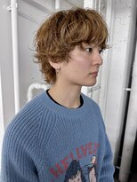 ハイトーンマッシュウルフニュアンスパーマ