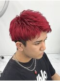 レッド、ブリーチカラー