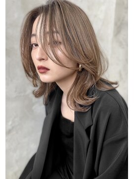 アポロ 横浜駅店(apollo) レイヤーボブハイライトブリーチレイヤーハイトーンウルフ