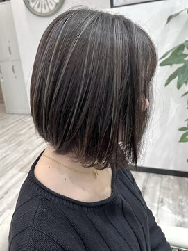 ベルヘアーデザイン 堺東(Belle hair Design) コントラストハイライト/外国人風/ボブ/堺東