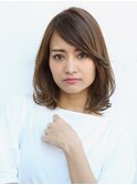 ２wayバングのセミディアムスタイル[中山駅]