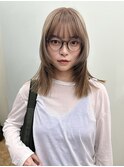 ワンブリーチ/ニュアンスベージュ/フェイスレイヤー