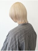 黒髪小顔クラゲヘアーオリーブグレーココアベージュ