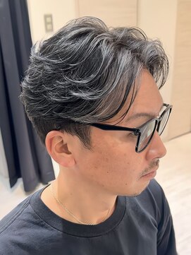 バース 梅田中崎町店(BIRTH) 50代40代白髪ぼかしシルバーメッシュバレイヤージュ