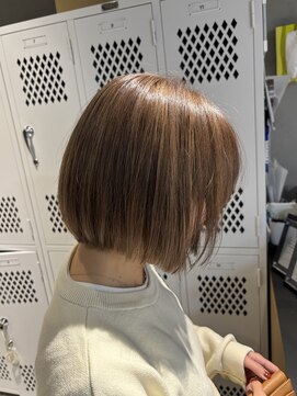 エリマ 調布(elima) 調布ダブルカラータッセルボブミルクティーベージュカラー