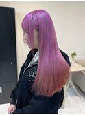 青みピンク/ピンクカラー/ハイトーンカラー/名古屋美容室