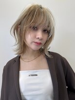 サンクマーケット 渋谷(cinq MARKET) レイヤーボブウルフボブひし形ミディアムレイヤーダブルカラー