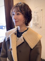 フランジェッタヘアー(Frangetta hair)&nbsp;大人可愛いショートレイヤーパーマ♪担当川合