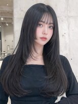 コア 梅田茶屋町店(Core) 韓国レイヤー 姫カット 髪質改善 顔周りカット グレージュ