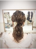 【ヘアセット専門店Mature】ルーズポニーテール