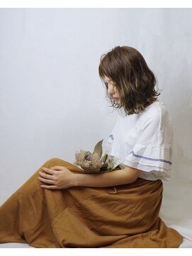 ワエン(WAEN) グレージュ×ハイライト