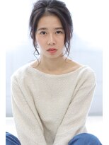 ヘアリゾート バレンタイン(hair+resort valentine)&nbsp;ゴム１つ簡単ミディアムアレンジ