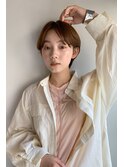 ハンサムショート_厚めバングローライトスリークボブ