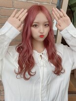 サロンドミルク 原宿(salon de MiLK)&nbsp;【salon de MiLK 原宿】大人ウェーブ×コーラルピンク