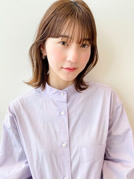 ケーツー あべのキューズモ－ル店(K-two) [K-two]エアリーミディ シースルーバング [天王寺/阿倍野]