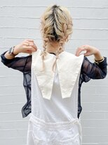 ヘアーアイスカルテット(HAIR ICI QUARTET)&nbsp;ヘアアレンジ　三つ編み