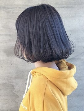 ブロッサム 保谷(Blossom) 10代20代★切りっぱなし×内巻きボブ@暗髪アッシュカラー