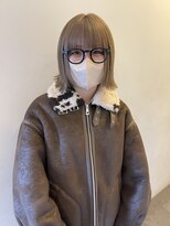 デコ(DECO) 《RYUSEI》ブロンドベージュカラー外ハネボブ切りっぱなしボブ