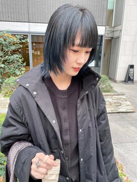 スワッグ(Swag) 顔まわりレイヤー 深めグラデーションBlue♪