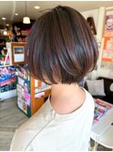 春スタイル★丸みショート