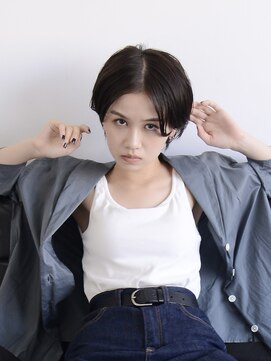 ロアーヘアー フォルド 小倉店(RAWR hair FOLD) 【RAWR】黒髪ショート_ウザバング