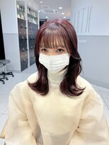 アース コアフュールボーテ 長野稲田店(EARTH coiffure beaute) ハイトーンカラー_レイヤーカット_フェイスレイヤー