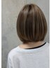 【特許取得済の小顔カット】白髪ぼかしコントラスト+ヘアカラー+TR　￥29700