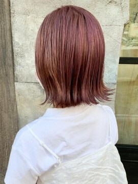 イチゴイチ(151e) 【151e_戸塚】*外ハネボブ+ペールピンクブラウン*