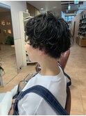 黒髪/ショートパーマ/黒髪ショート