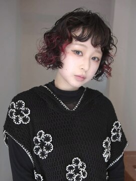 ユルク(JURK nagoya) 【TAIKI NOGUCHI】ボブパーマ×ポイントレッド