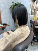 切りっぱなしボブ/ぱつっとボブ/ぷつっとボブ/ストレートボブ