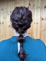 ブゾン(buZon)&nbsp;【buZonブゾン】　髪飾りなしできる玉ねぎ編み下ろしアレンジ