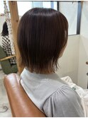 切りっぱなしボブ/明るめブラウン/四街道【瀬戸山舞】