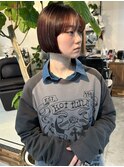 『mini bob』ミニボブ/コンパクトショート/カシスカラー