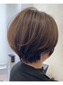白髪ぼかし/イメチェンヘアスタイル/前髪カタログ/ショートボブ