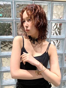 ノル 栄矢場町(nol) 秋っぽブリーチなしオレンジブラウン！