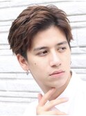 横浜アップバングスパイキーショート短髪ツーブロック30代40代◆