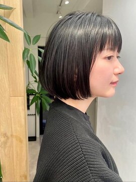 ロマリア 青山 南青山(Lomalia) Lomalia青山 暗めカラーボブ白髪ぼかし