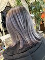 桃の木 ヘアー(桃の木 hair)&nbsp;バレイヤージュカラー大人です♪
