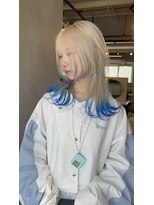 フォート(FORT)&nbsp;ケアブリーチダブルカラー　インナーカラー　レイヤーカット