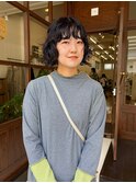 重めボブパーマ 前髪パーマ