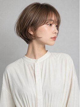 リクリエイション(re:creation)の写真/《美シルエットのショートが高評価◎》ミリ単位までこだわるカットが大人女性から人気♪車道駅すぐの美容室