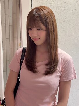 ヘアプレイスソル (HAIR PLACE SoL) 透明感ナチュラルストレート/ブラウンベージュ/ロングレイヤー
