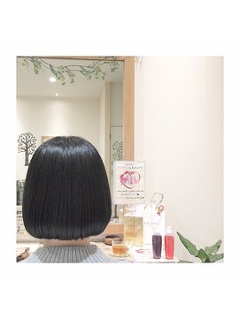 ナノハナ 鹿沼で唯一本格ヘッドスパが出来る美容室　シンプルボブ
