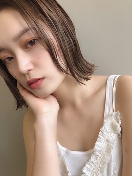 エマエコル(Emma ecole) Emma ecole 伸ばしかけバング×切りっぱなしボブ by.Mai