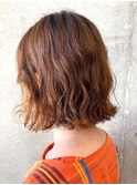 外ハネパーマ