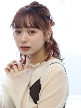 ヘアリゾート バレンタイン(hair+resort valentine) ミディアム☆ハーフアップ×ヘアアレンジ